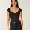 Gilly Hicks Active Tie-Back Ballet Top