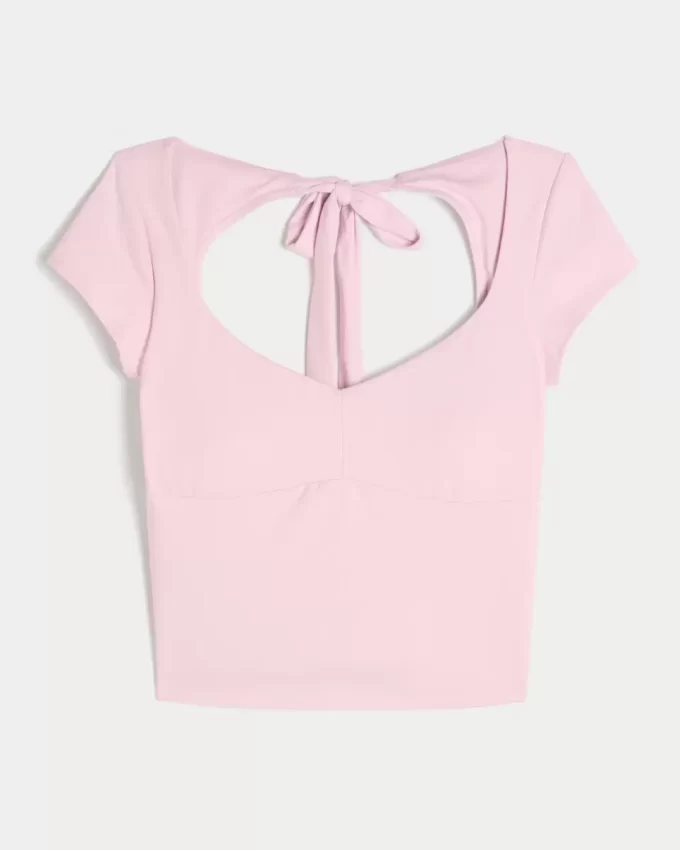 Gilly Hicks Active Tie-Back Ballet Top