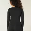 Gilly Hicks Active Tipped Wrap Top