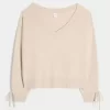 Gilly Hicks Cozy Off-the-Shoulder Bow Sweater