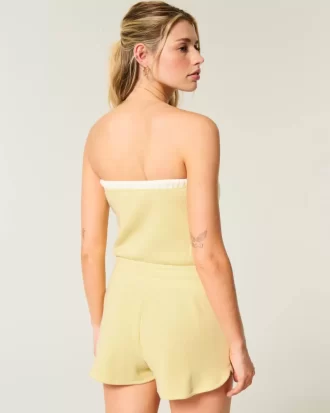 Gilly Hicks Cozy Strapless Waffle Onesie
