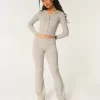 Gilly Hicks Cozy Sweater-Knit Foldover Waist Boot Pants