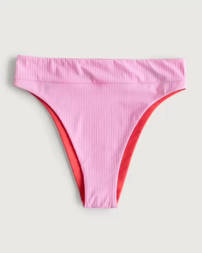 Gilly Hicks Reversible High Leg High Waist Bikini Bottom