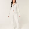 Gilly Hicks Sweater-Knit Foldover Waist Boot Pants