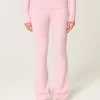 Gilly Hicks Sweater-Knit Foldover Waist Boot Pants