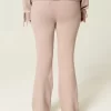 Gilly Hicks Sweater-Knit Foldover Waist Boot Pants