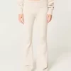 Gilly Hicks Sweater-Knit Foldover Waist Flare Pants