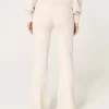 Gilly Hicks Sweater-Knit Foldover Waist Flare Pants