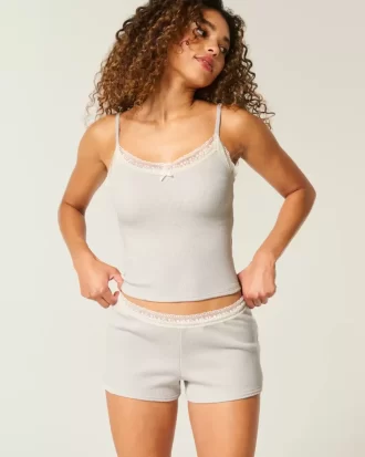 Gilly Hicks Waffle Lace Shortie Shorts
