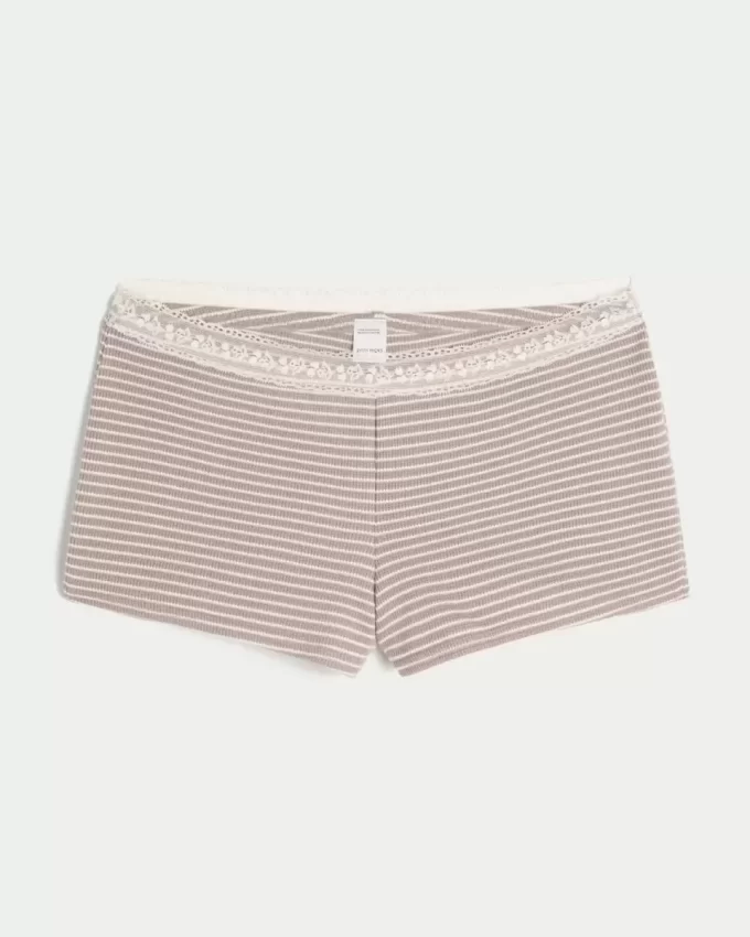 Gilly Hicks Waffle Lace Shortie Shorts
