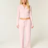 Gilly Hicks Waffle Lace Straight Pants