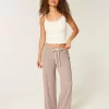 Gilly Hicks Waffle Lace Straight Pants
