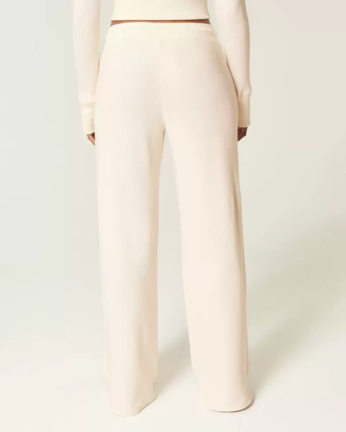 Gilly Hicks Waffle Lace Straight Pants