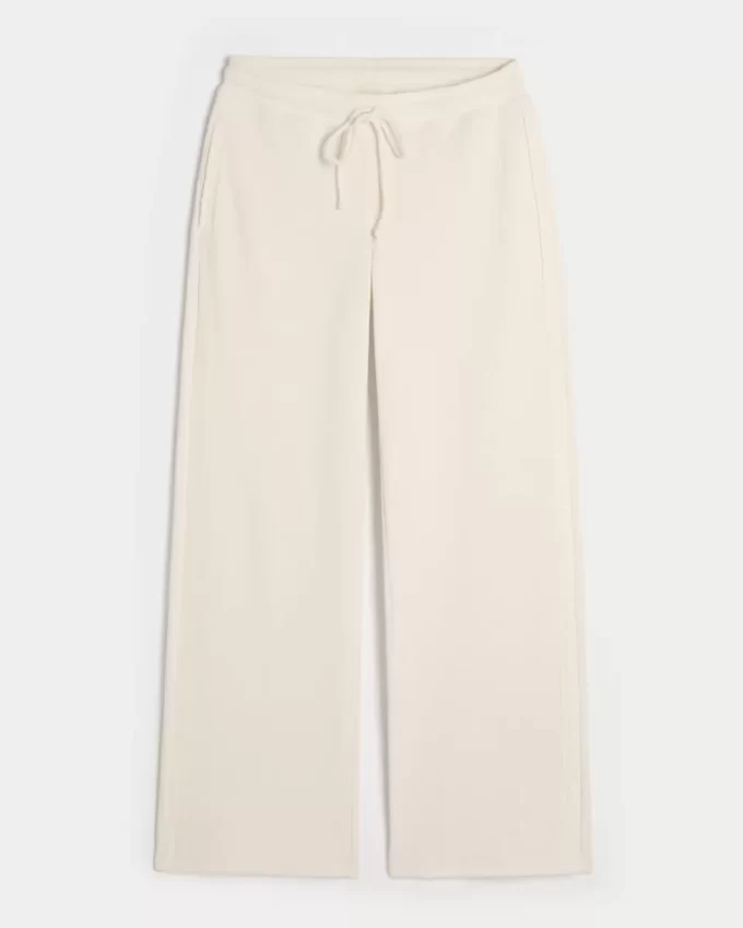Gilly Hicks Waffle Lace Straight Pants