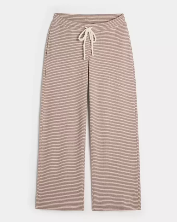 Gilly Hicks Waffle Lace Straight Pants