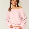 Gilly Hicks Waffle Off-the-Shoulder Top