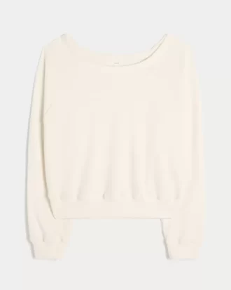Gilly Hicks Waffle Off-the-Shoulder Top