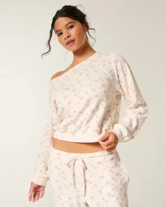Gilly Hicks Waffle Off-the-Shoulder Top