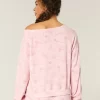 Gilly Hicks Waffle Off-the-Shoulder Top