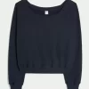 Gilly Hicks Waffle Off-the-Shoulder Top