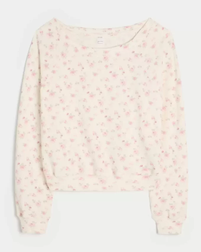 Gilly Hicks Waffle Off-the-Shoulder Top