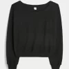 Gilly Hicks Waffle Off-the-Shoulder Top