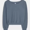 Gilly Hicks Waffle Off-the-Shoulder Top