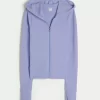 Gilly Hicks Waffle Zip-Up Hoodie Gilly Hicks Waffle Zip-Up Hoodie