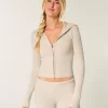 Gilly Hicks Zip-Up Sweater Hoodie