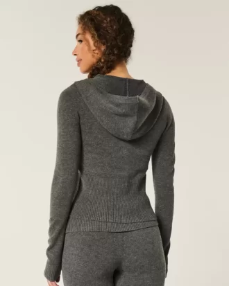 Gilly Hicks Zip-Up Sweater Hoodie