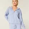 Gilly Hicks Zip-Up Waffle Hoodie