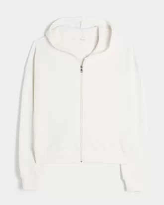 Gilly Hicks Zip-Up Waffle Hoodie