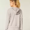 Gilly Hicks Zip-Up Waffle Hoodie