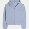 Gilly Hicks Zip-Up Waffle Hoodie