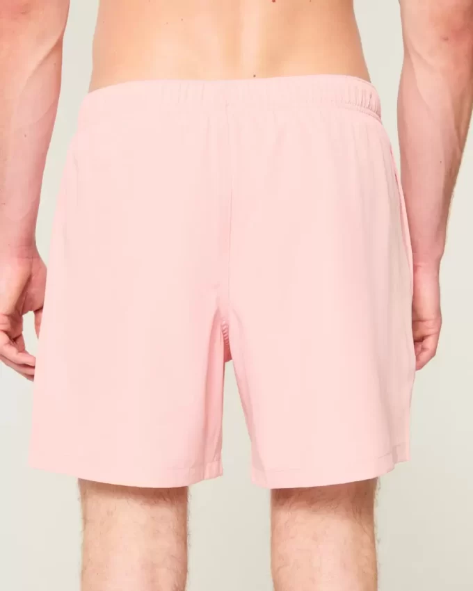 Hawaii Graphic Mid-Thigh Volley Swim Trunks