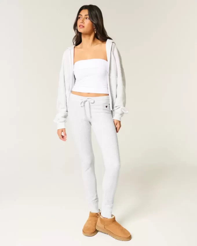 Heart Graphic Fleece Leggings
