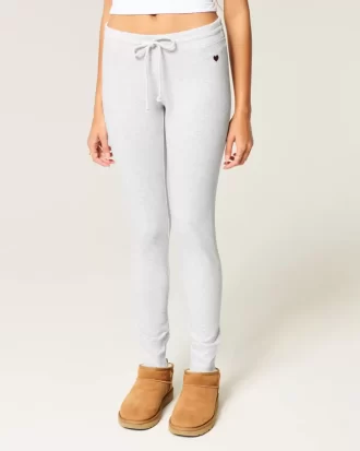 Heart Graphic Fleece Leggings