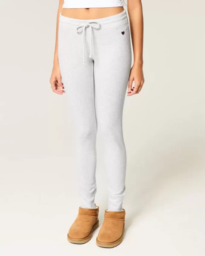 Heart Graphic Fleece Leggings