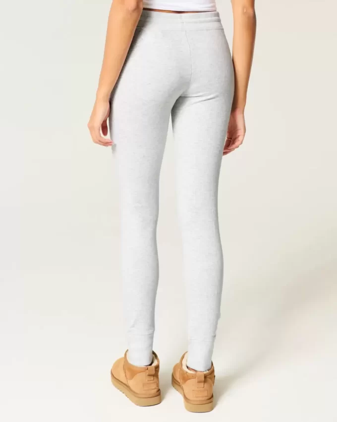 Heart Graphic Fleece Leggings