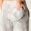 Heart Pocket Camo Wide-Leg Sweatpants