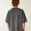 Heavyweight Baggy Crop Detroit Graphic Football T-Shirt