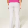 Hibiscus Graphic Foldover Waist Flare Pants