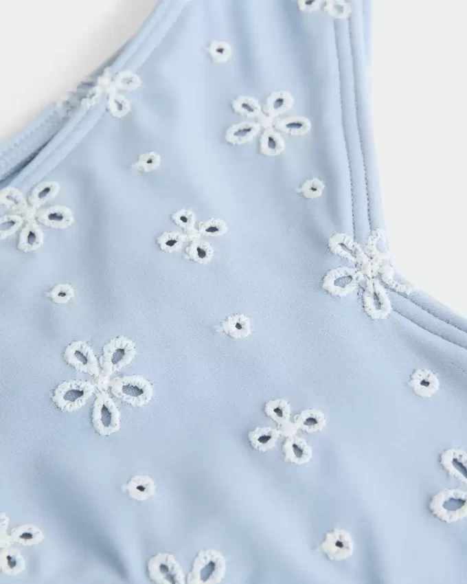 High-Leg Eyelet Cheekiest Bikini Bottom