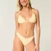 High-Leg V-Waist Jacquard Cheeky Bikini Bottom