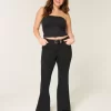 High-Rise Black Flare Jeans