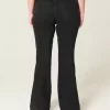High-Rise Black Flare Jeans