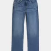 High-Rise Dark Wash Dad Jeans