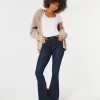 High-Rise Dark Wash Flare Jeans
