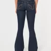 High-Rise Dark Wash Flare Jeans