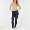 High-Rise Dark Wash Jean Leggings